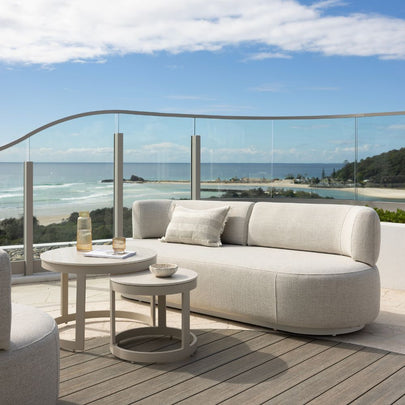 Onslow 3+1+1 Outdoor Lounge with Round Coffee Table Set