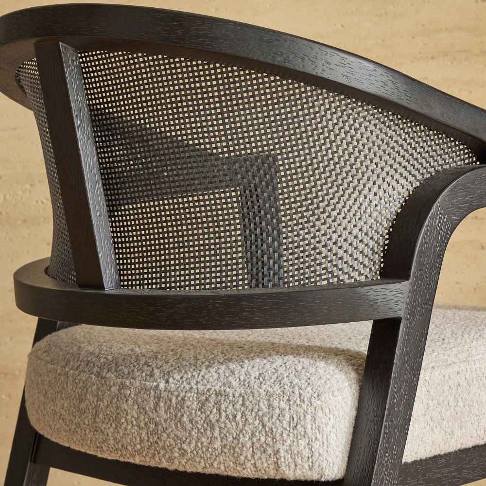 Otis Indoor Timber and Rattan Dining Chair