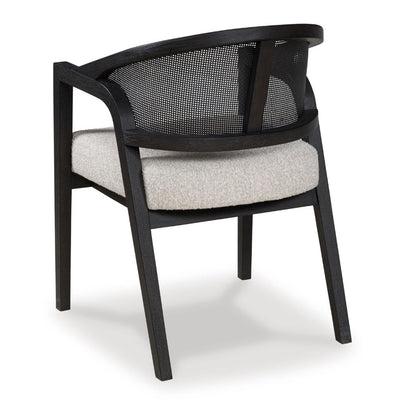 Otis Indoor Timber and Rattan Dining Chair
