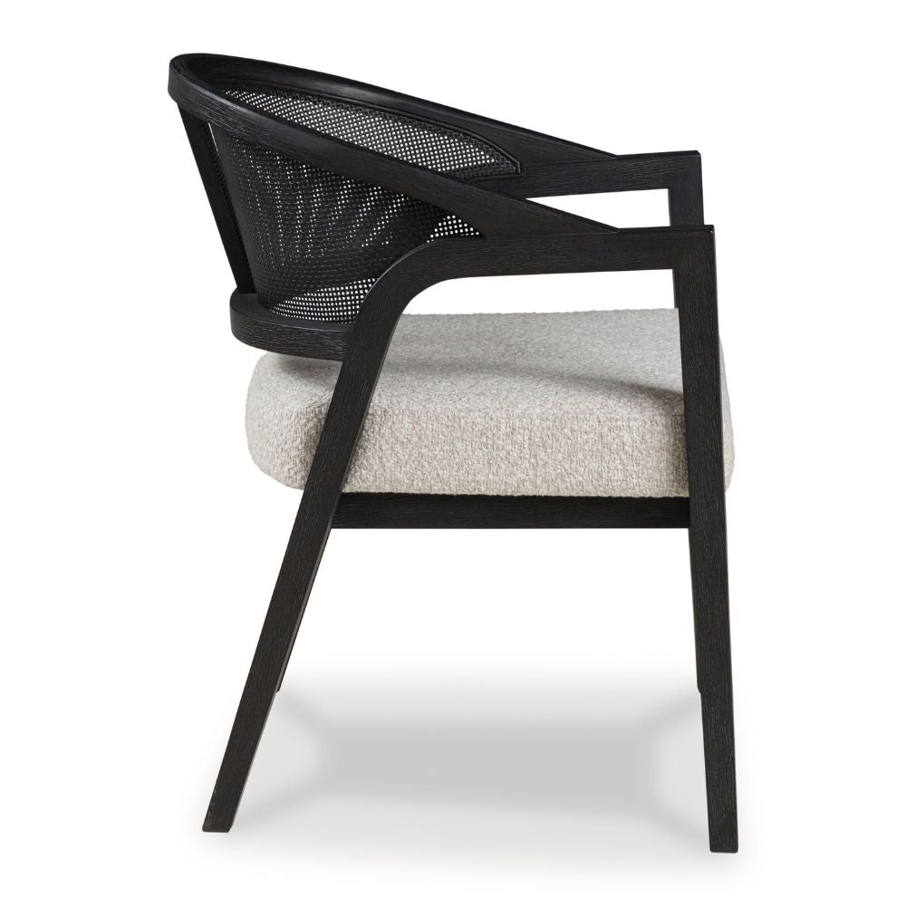 Otis Indoor Timber and Rattan Dining Chair