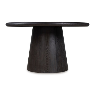 Otis Indoor Timber Round Dining Table With Marble Top