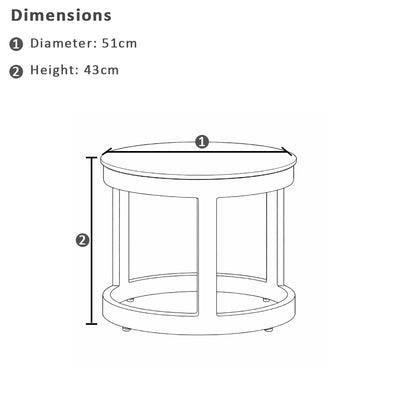 Kansas Outdoor Aluminium Lounge Patio Balcony Set with Side Table