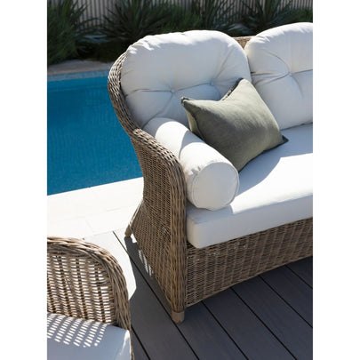 Plantation Outdoor Wicker Lounge Suite with Coffee Table