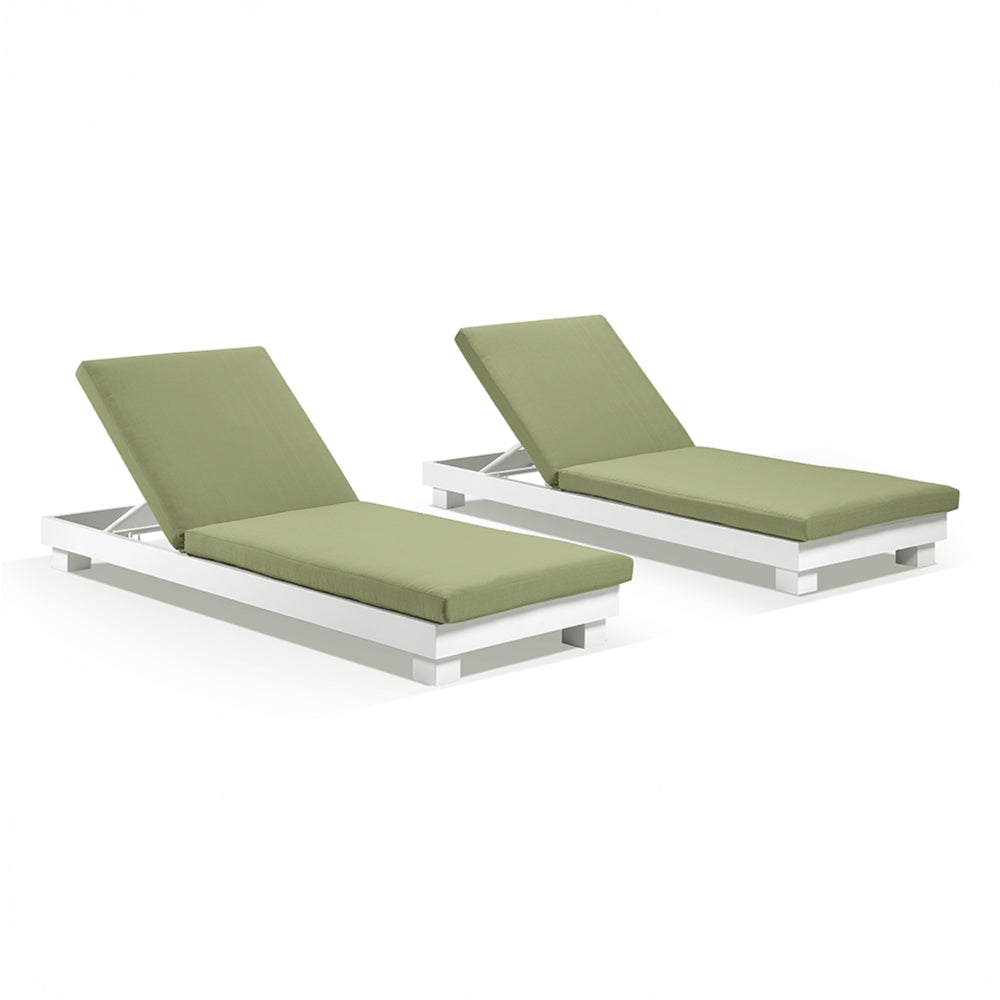 Santorini Outdoor Aluminium Pool Sun Lounge Set