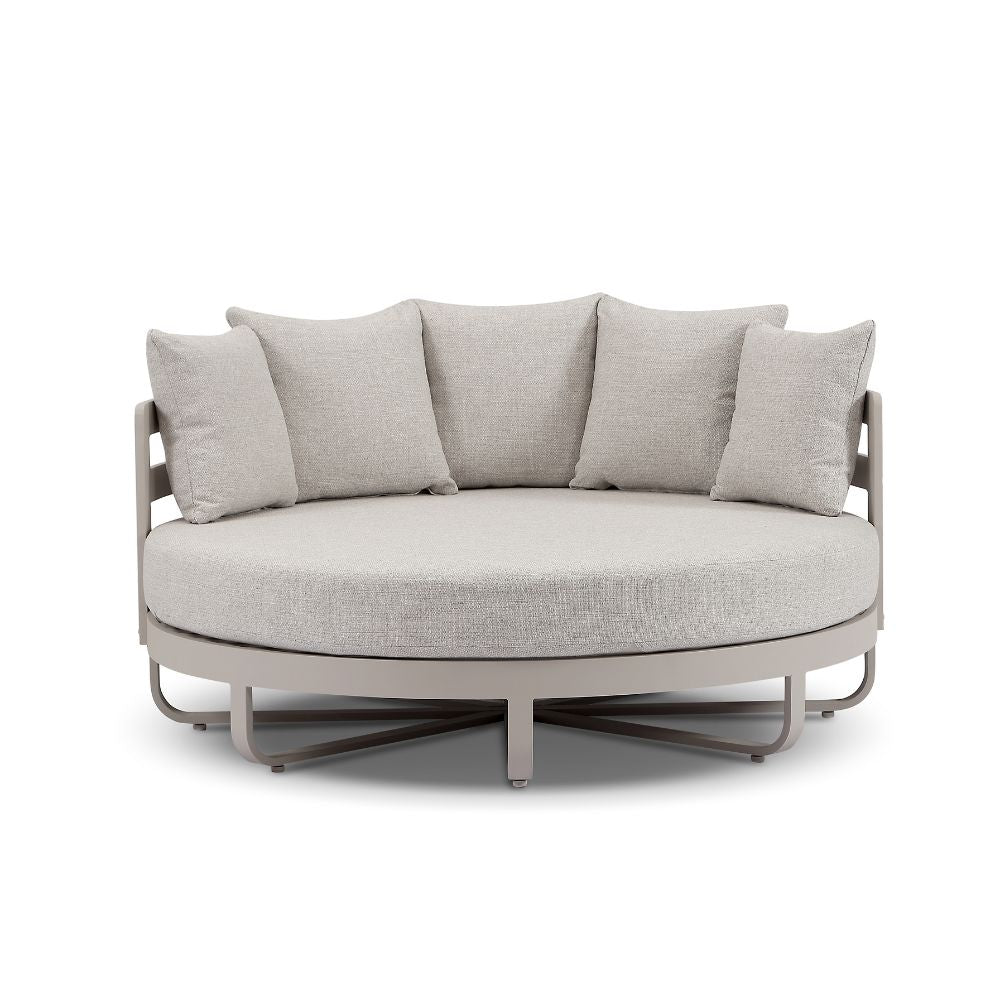Rose Bay Outdoor Round Aluminium Daybed Sun Lounge
