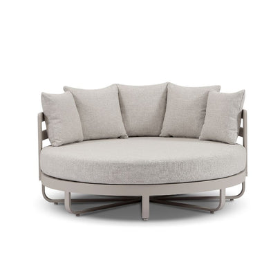 Rose Bay Outdoor Round Aluminium Daybed Sun Lounge