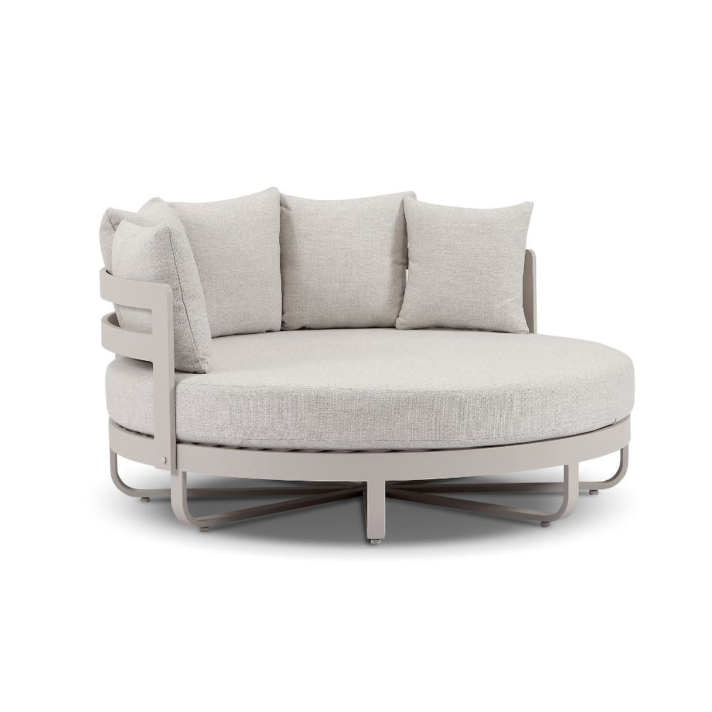 Rose Bay Outdoor Round Aluminium Daybed Sun Lounge