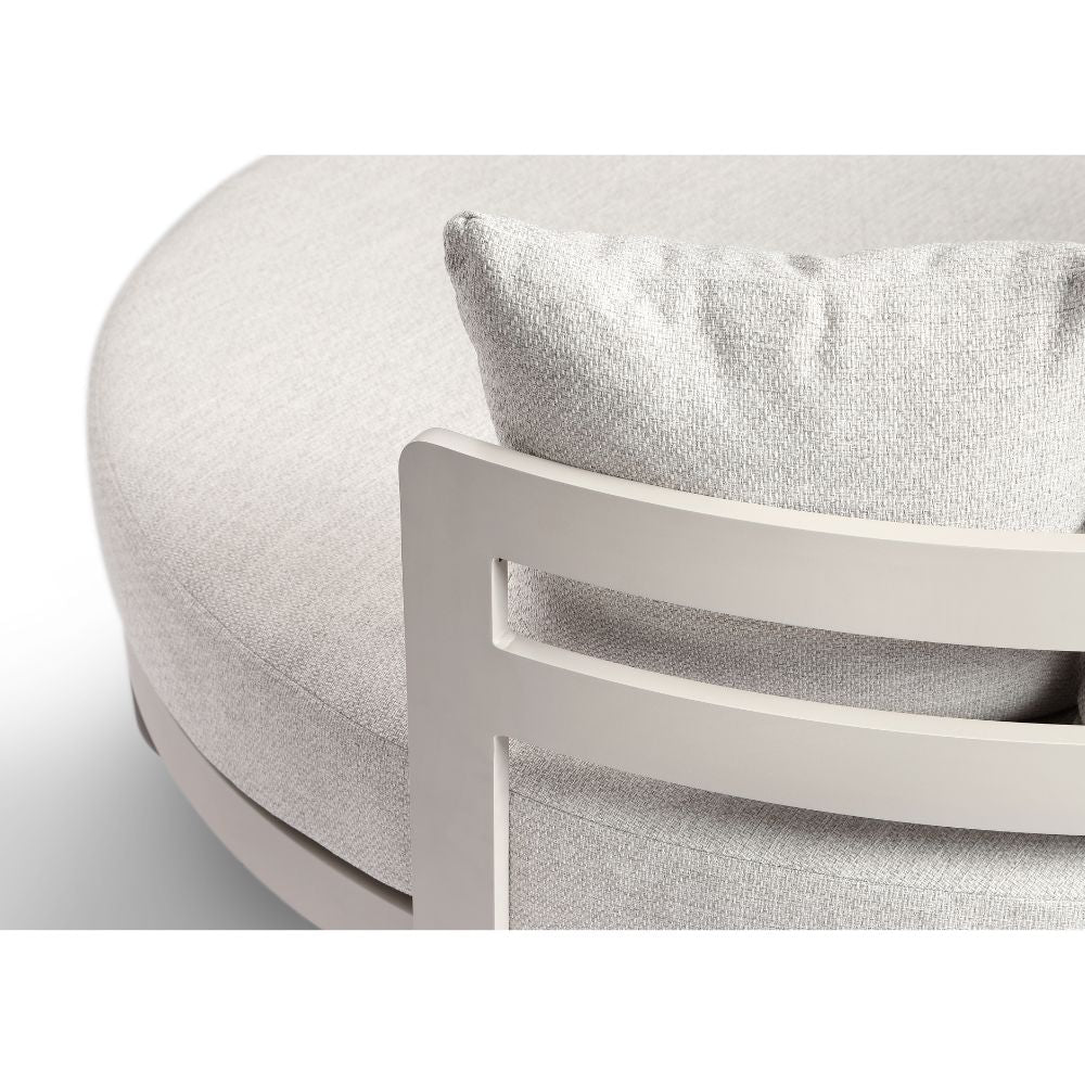 Rose Bay Outdoor Round Aluminium Daybed Sun Lounge