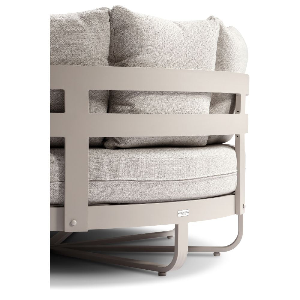 Rose Bay Outdoor Round Aluminium Daybed Sun Lounge