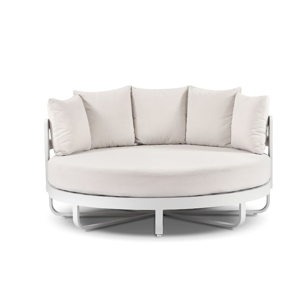 Rose Bay Outdoor Round Aluminium Daybed Sun Lounge