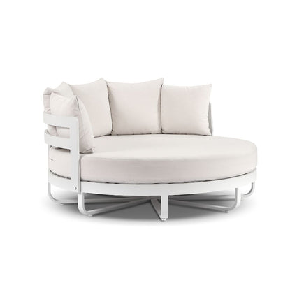 Rose Bay Outdoor Round Aluminium Daybed Sun Lounge