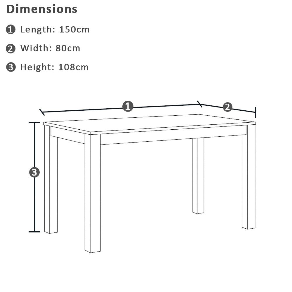 Santorini Outdoor Aluminium 1.5m Bar Table with 4 Bar stools