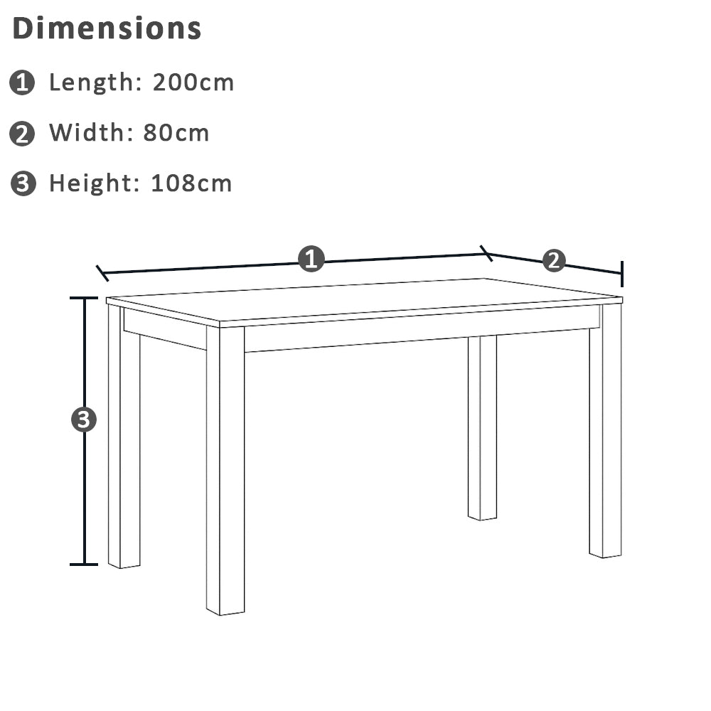 Santorini Outdoor Aluminium 2m Bar Table with 6 Bar stools