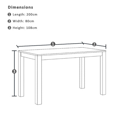 Balmoral Outdoor 2m Rectangle Teak Top Aluminium Bar Table
