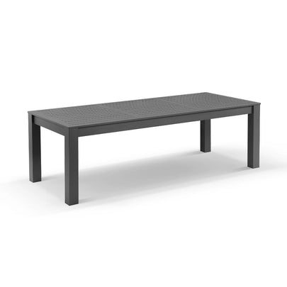 Santorini 2.5m Outdoor Aluminium Dining Setting With 10x Armless Chairs