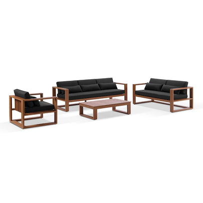 Santorini 3+2+1 Outdoor Lounge Setting with Coffee Table