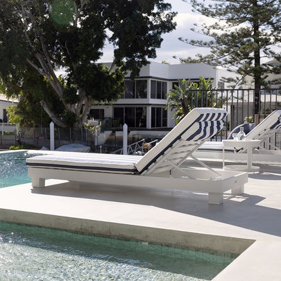 Santorini Aluminium Outdoor Sun Lounge