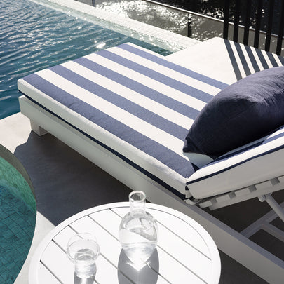 Santorini Aluminium Outdoor Sun Lounge