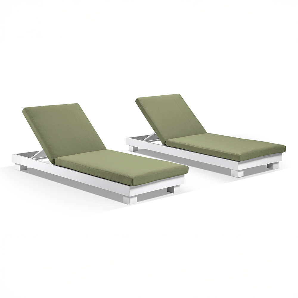 Santorini Outdoor Aluminium Pool Sun Lounge Set