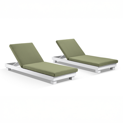 Santorini Outdoor Aluminium Pool Sun Lounge Set