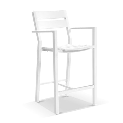 Santorini Outdoor Aluminium 1.5m Bar Table with 4 Bar stools
