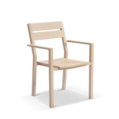 Tahitian 2.1m Aluminium Dining Table with 8x Santorini Chairs