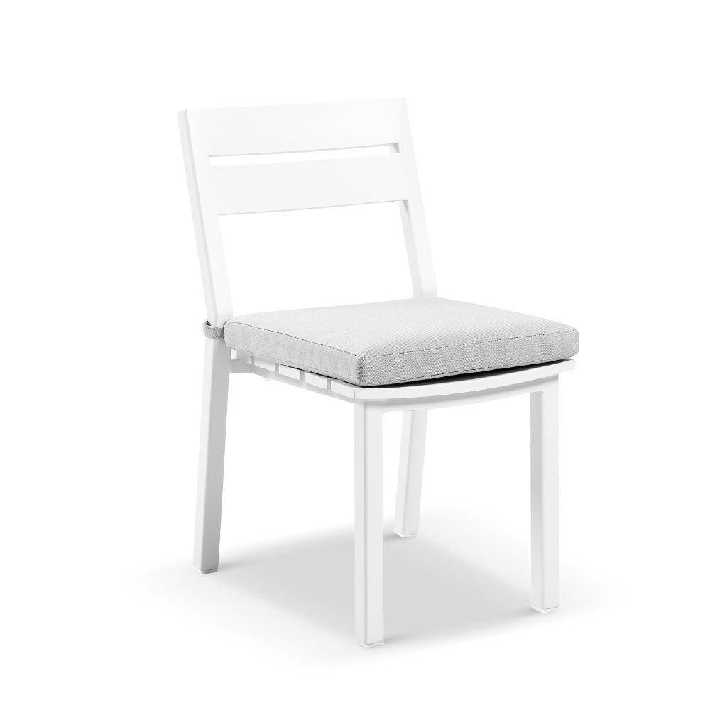 Santorini Outdoor Aluminium Armless Stackable Dining Chair