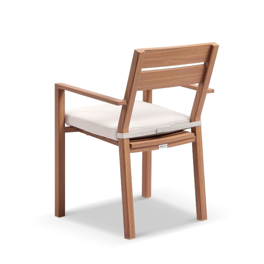 Santorini Outdoor Aluminium Dining Arm Chair