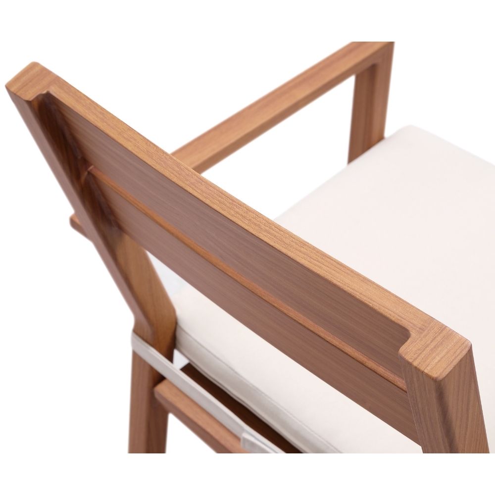 Santorini Outdoor Aluminium Dining Arm Chair