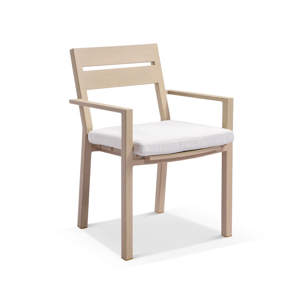 Tahitian 2.1m Aluminium Dining Table with 8x Santorini Chairs