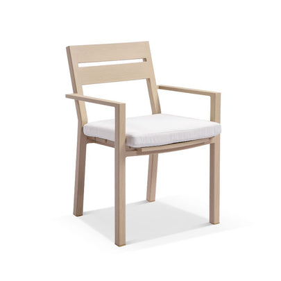 Tahitian 2.1m Aluminium Dining Table with 8x Santorini Chairs