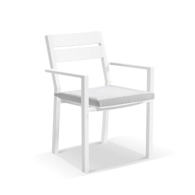 Santorini Outdoor Aluminium Dining Arm Chair