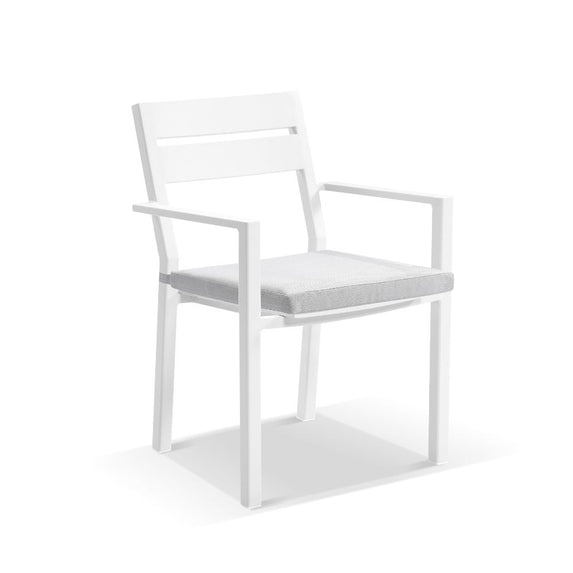 Santorini Outdoor Aluminium Dining Arm Chair