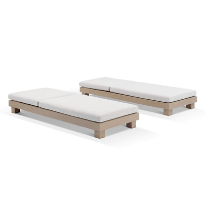 Santorini Aluminium Sun Lounge Set with Sunbrella Cushion