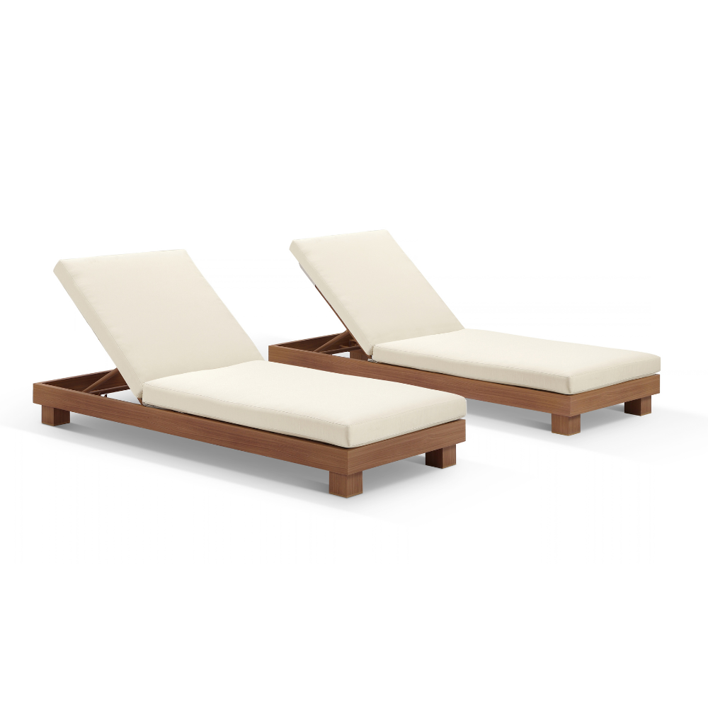 Santorini Outdoor Aluminium Pool Sun Lounge Set