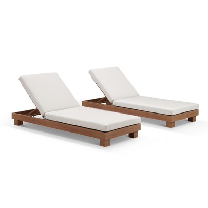 Santorini Outdoor Aluminium Pool Sun Lounge Set