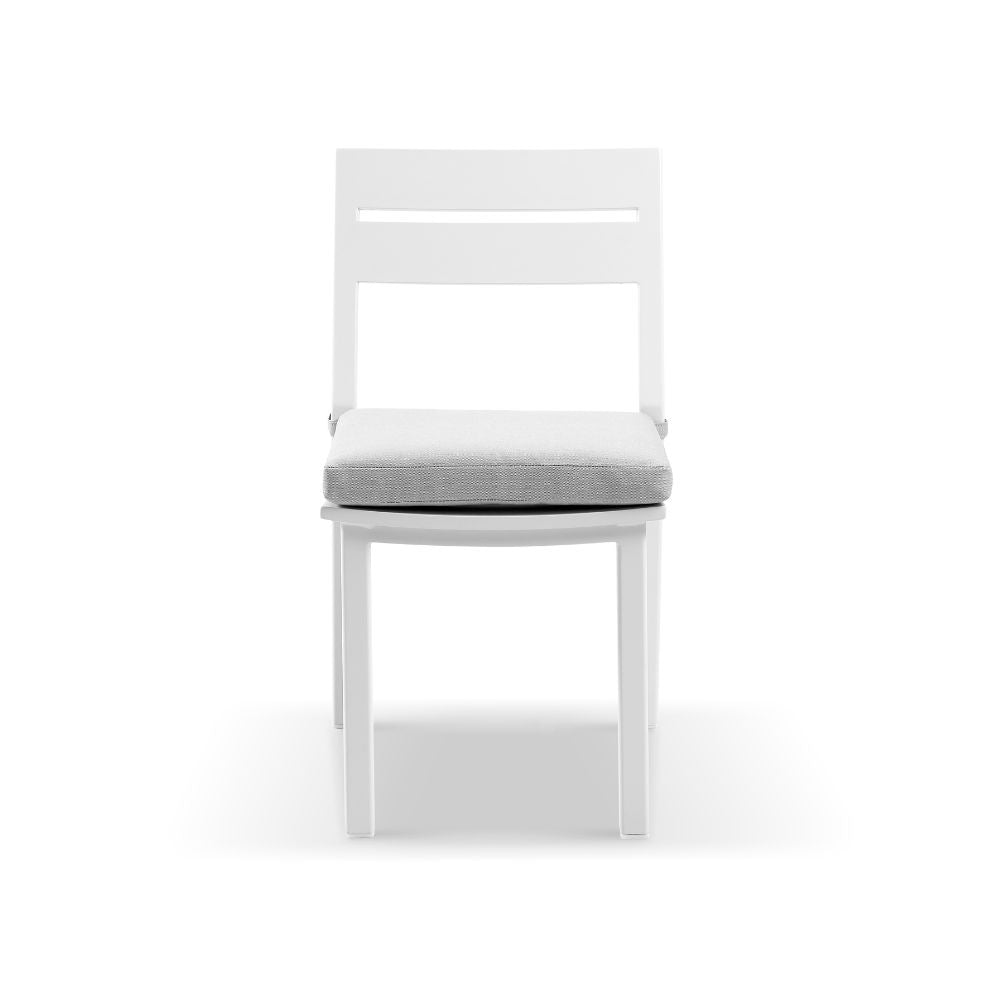 Santorini Outdoor Aluminium Armless Stackable Dining Chair