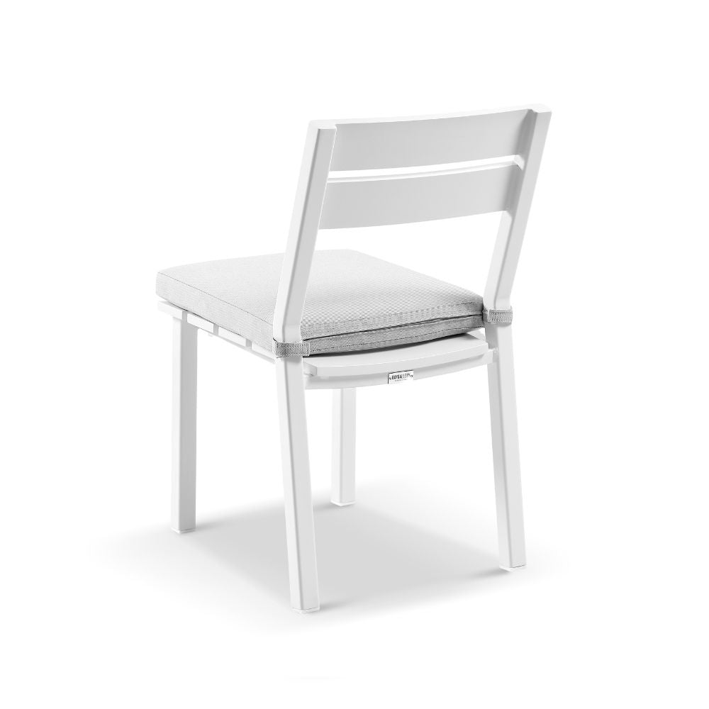 Santorini Outdoor Aluminium Armless Stackable Dining Chair