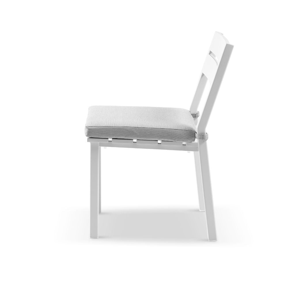 Santorini Outdoor Aluminium Armless Stackable Dining Chair