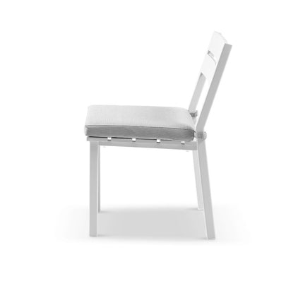 Santorini Outdoor Aluminium Armless Stackable Dining Chair