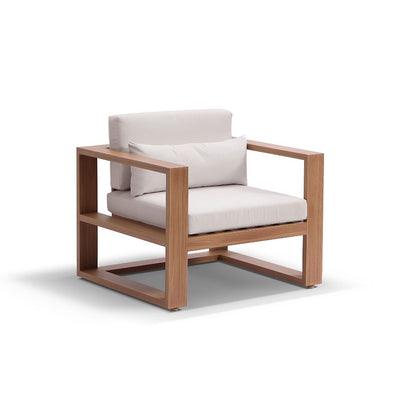 Santorini Outdoor Aluminium Lounge Patio Balcony Set with Side Table