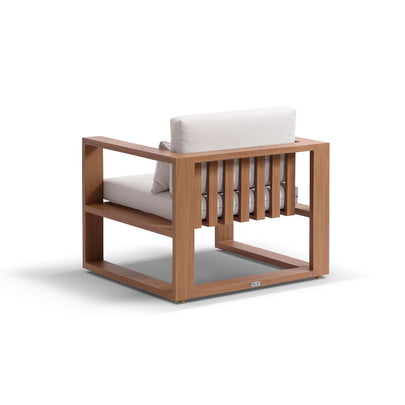 Santorini Outdoor Aluminium Lounge Patio Balcony Set with Side Table