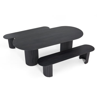 Scarborough Indoor 2.2m Timber Dining Setting with Benches