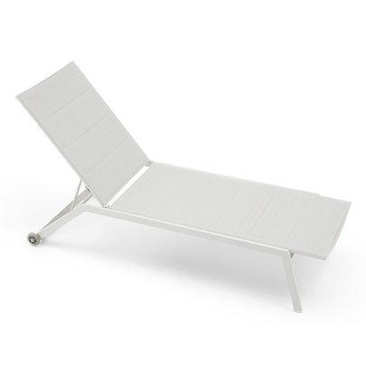 Seaford Outdoor Aluminium Sun Lounge on Wheels
