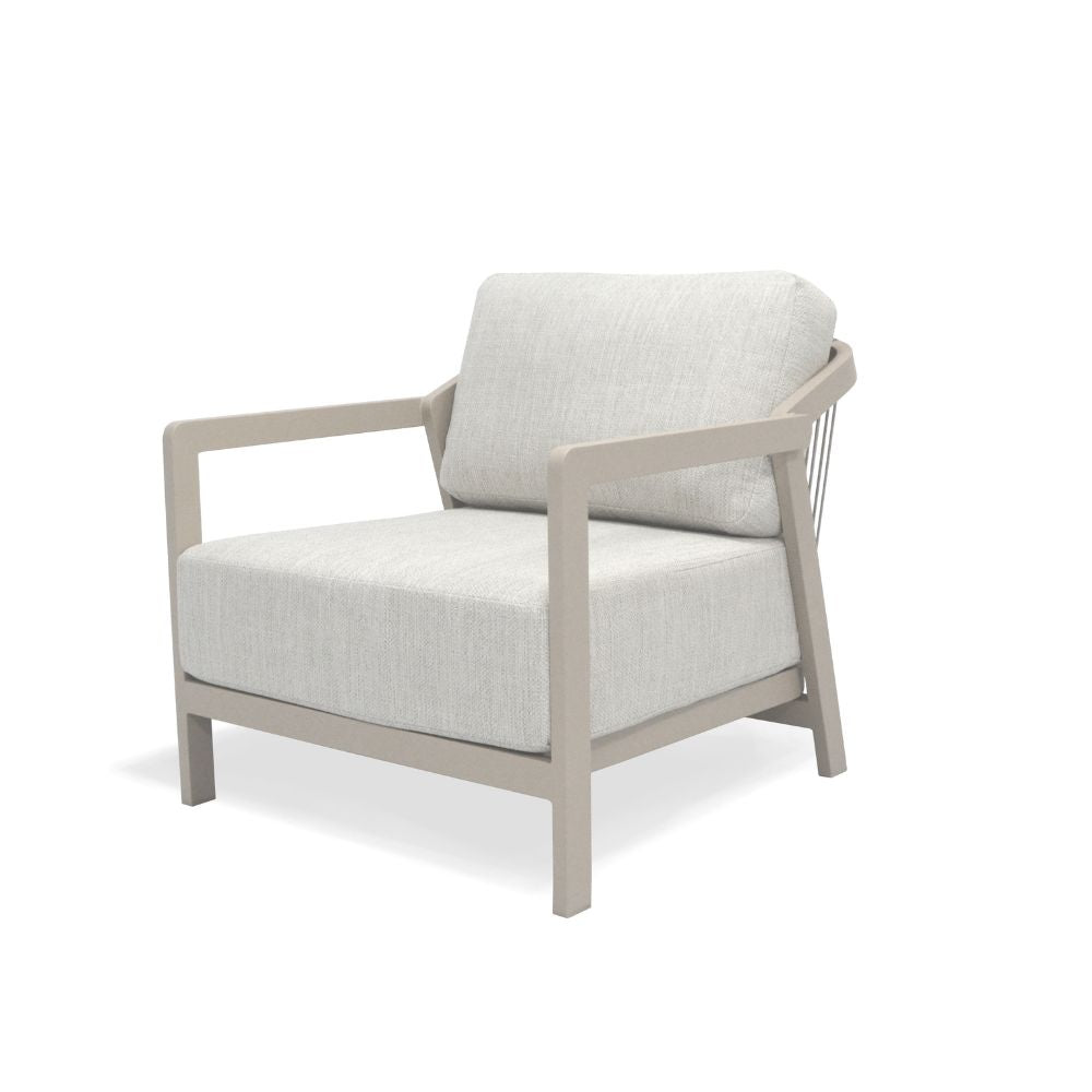 Serena Outdoor 1 Seater Aluminium Lounge Armchair
