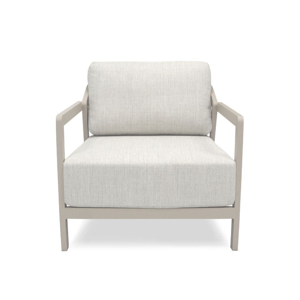 Serena Outdoor 1 Seater Aluminium Lounge Armchair