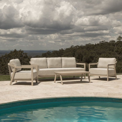 Serena Outdoor 3+1+1 Aluminium Lounge Set With Coffee Table