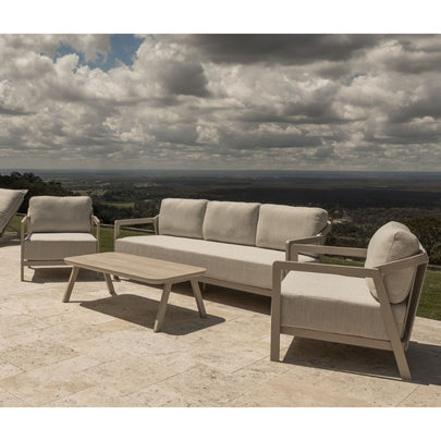 Serena Outdoor 3+1+1 Aluminium Lounge Set With Coffee Table