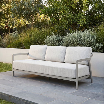 Serena Outdoor 3 Seater Aluminium Lounge
