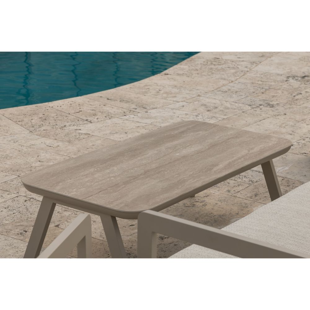Serena Outdoor 3+1+1 Aluminium Lounge Set With Coffee Table